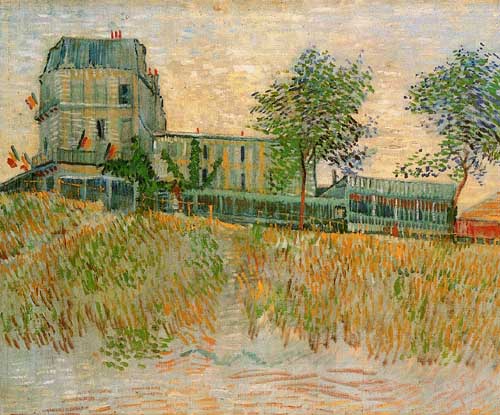 Painting Code#41608-Vincent Van Gogh - The Restaurant de la Sirene at Asnieres