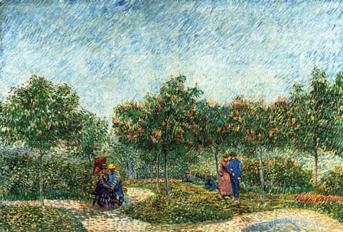 Painting Code#41612-Vincent Van Gogh - The Voyer d&#039;Argenson Park in Asnieres