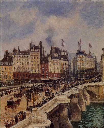 Painting Code#41749-Pissarro, Camille - Le Pont-Neuf