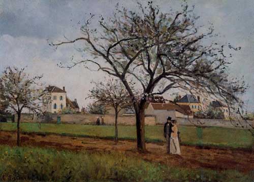 Painting Code#41897-Pissarro, Camille - The House of Pere Gallien, Pontoise