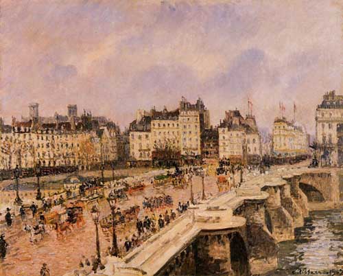 Painting Code#41936-Pissarro, Camille - The Pont-Neuf