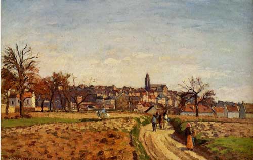 Painting Code#41990-Pissarro, Camille - View of Pontoise