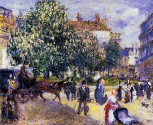 Painting Code#42058-Renoir, Pierre-Auguste - Place de la Trinite, Paris