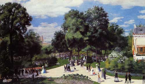 Painting Code#42068-Renoir, Pierre-Auguste - The Champs-Elysees during the Paris Fair of 1867