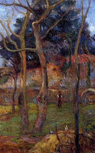 Painting Code#42098-Gauguin, Paul - Bare Trees