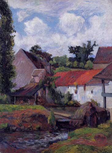 Painting Code#42130-Gauguin, Paul - Farm in Osny