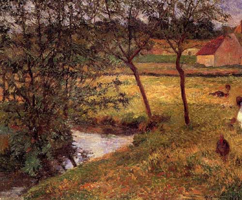 Painting Code#42189-Gauguin, Paul - Stream, Osny