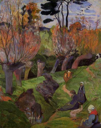 Painting Code#42216-Gauguin, Paul - The Willows