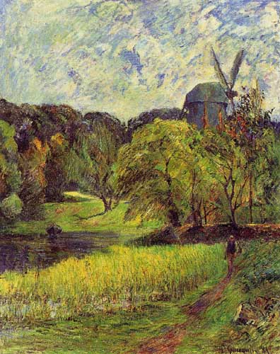 Painting Code#42229-Gauguin, Paul - Windmil, Ostervold Park