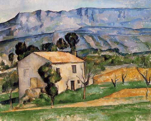 Painting Code#42245-Cezanne, Paul - Houses in Provence, near Gardanne