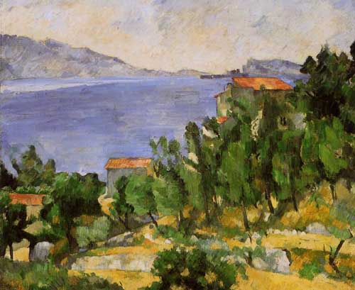 Painting Code#42256-Cezanne, Paul - The Bay of L&#039;Estaque from the East