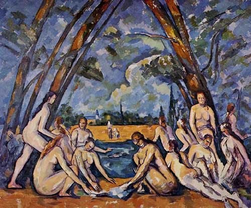 Painting Code#42268-Cezanne, Paul - The Large Bathers