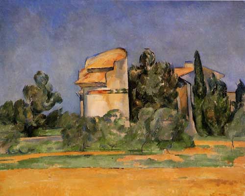 Painting Code#42270-Cezanne, Paul - The Pigeon Tower at Bellevue
