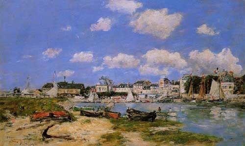 Painting Code#42347-Eugene-Louis Boudin - Trouville