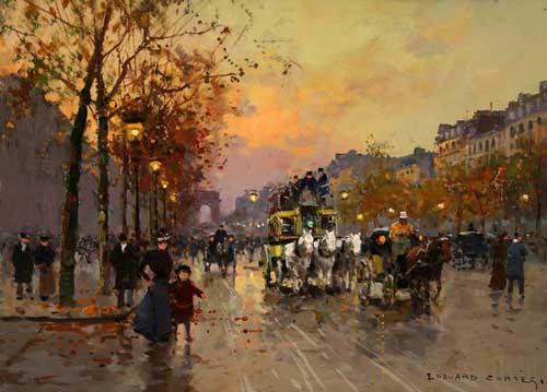 Painting Code#42384-Edouard Leon Cortes - Champs Elys