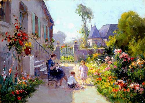 Painting Code#42394-Edouard Leon Cortes - Sunny Day