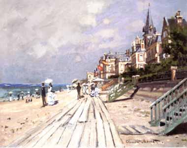 Painting Code#42397-Monet, Claude - Beach at Trouville