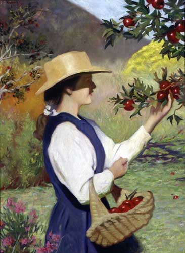 Painting Code#45007-Kirk, Richards(USA): Mountain Orchard