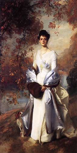 Painting Code#45026-Sargent, John Singer(USA): Portrait of Pauline Astor