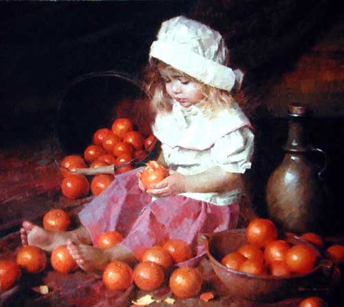 Painting Code#45031-Weistling, Morgan: Tangerines