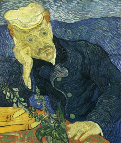 Painting Code#45078-Vincent Van Gogh - Portrait of Dr. Gachet