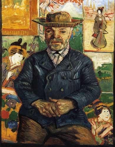 Painting Code#45080-Vincent Van Gogh - Portrait of Pere Tanguy