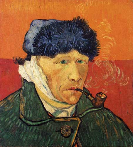 Painting Code#45088-Vincent Van Gogh - Self Portrait with Bandaged Ear and Pipe