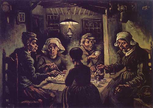 Painting Code#45096-Vincent Van Gogh - The Potato Eaters
