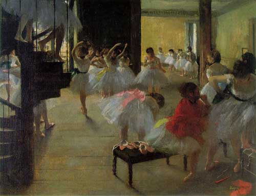 Painting Code#45158-Degas, Edgar: Ecole de danse
