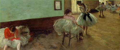 Painting Code#45165-Degas, Edgar: The Dance Lesson