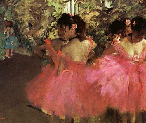 Painting Code#45175-Degas, Edgar: Dancers in Pink
