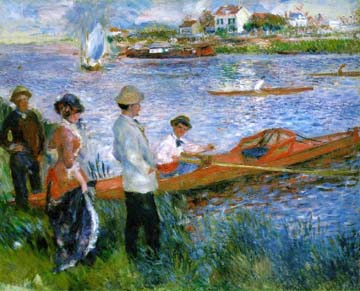 Painting Code#45206-Renoir, Pierre-Auguste: Oarsmen at Chatou