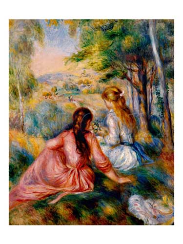 Painting Code#45224-Renoir, Pierre-Auguste: On the Meadow