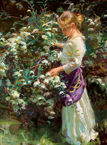 Painting Code#45272-Daniel F. Gerhartz - Nana&#039;s Garden