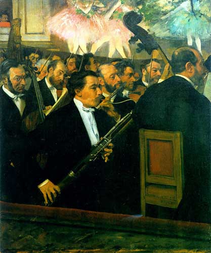 Painting Code#45448-Degas, Edgar: The Orchestra at the Opera House