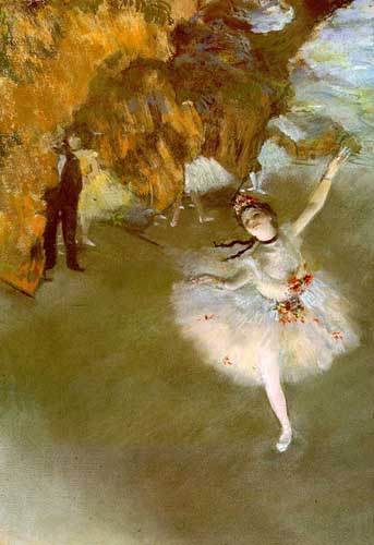 Painting Code#45462-Degas, Edgar: The Star OR Dancer on Stage
