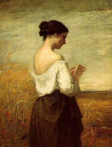 Painting Code#45607-Hunt, William Morris(USA): Peasant Girl
