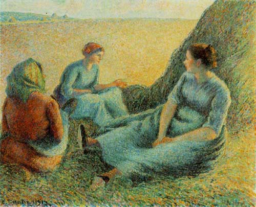 Painting Code#45686-Pissarro, Camille - Haymakers Resting