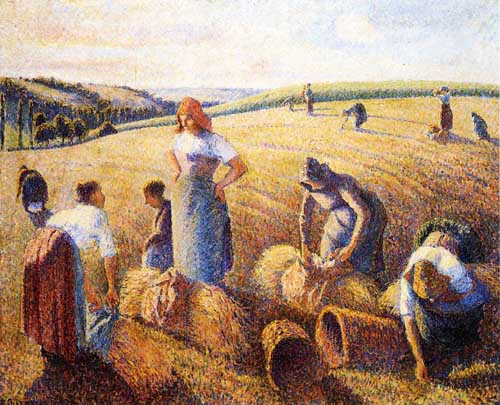 Painting Code#45728-Pissarro, Camille - The Gleaners