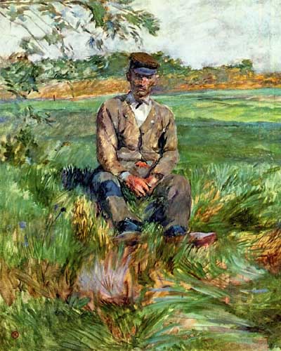 Painting Code#45763-Toulouse-Lautrec, Henri - A Laborer at Celeyran