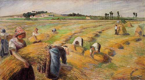 Painting Code#45838-Pissarro, Camille - The Harvest 