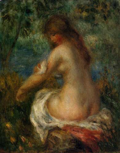 Painting Code#45874-Renoir, Pierre-Auguste - Bather
