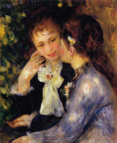 Painting Code#45894-Renoir, Pierre-Auguste - Confidences