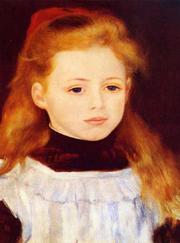 Painting Code#45931-Renoir, Pierre-Auguste - Little Girl in a White Apron (A.K.A. Portrait of Lucie Berard)