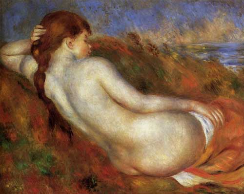 Painting Code#45969-Renoir, Pierre-Auguste - Reclining Nude 