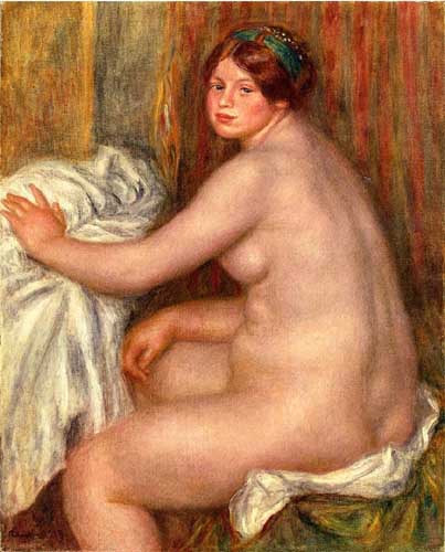 Painting Code#45973-Renoir, Pierre-Auguste - Seated Bather