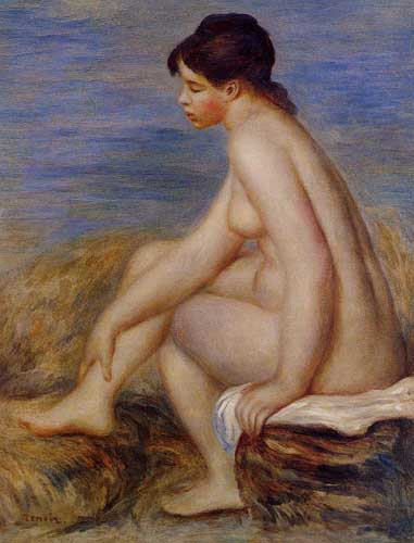 Painting Code#45974-Renoir, Pierre-Auguste - Seated Bather 