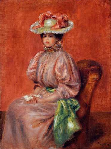 Painting Code#45980-Renoir, Pierre-Auguste - Seated Woman