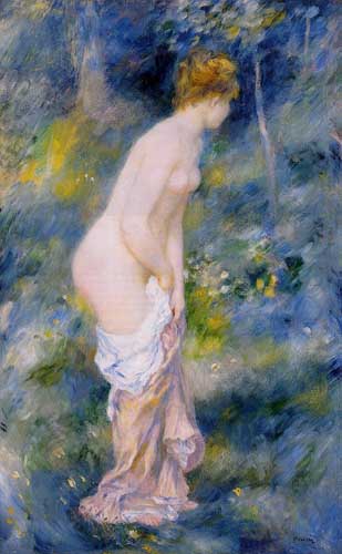 Painting Code#45984-Renoir, Pierre-Auguste - Standing Bather 