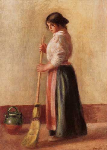 Painting Code#45986-Renoir, Pierre-Auguste - Sweeper